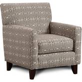 Swivel Accent Chair in Emblem Charcoal Grey Fabric